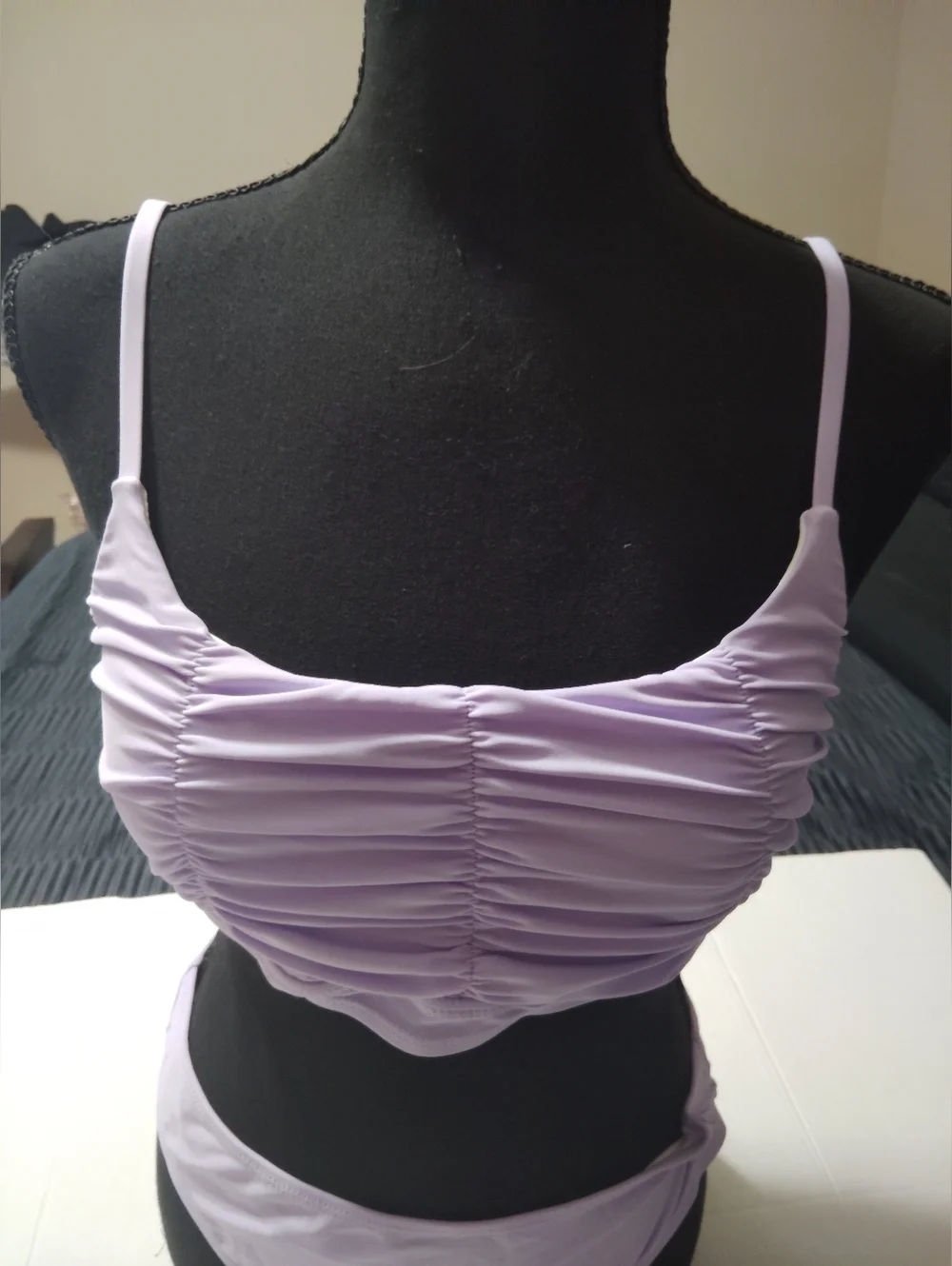 Lilac Ruched Bikini Set - Picture 5 of 5